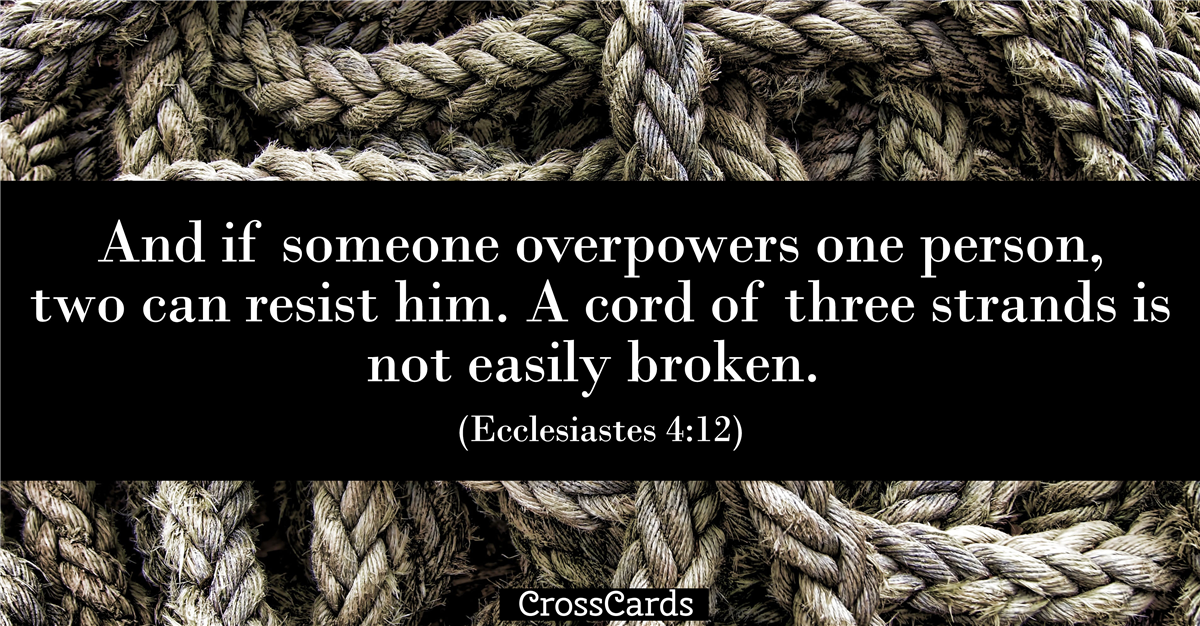 Ecclesiastes 4:12 ecard, online card