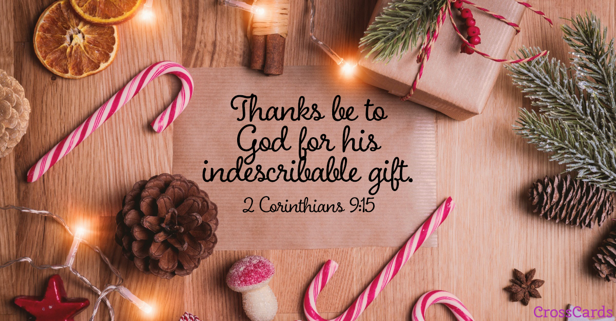 God's indescribable gift! ecard, online card