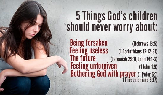 what christians shouldn't worry about