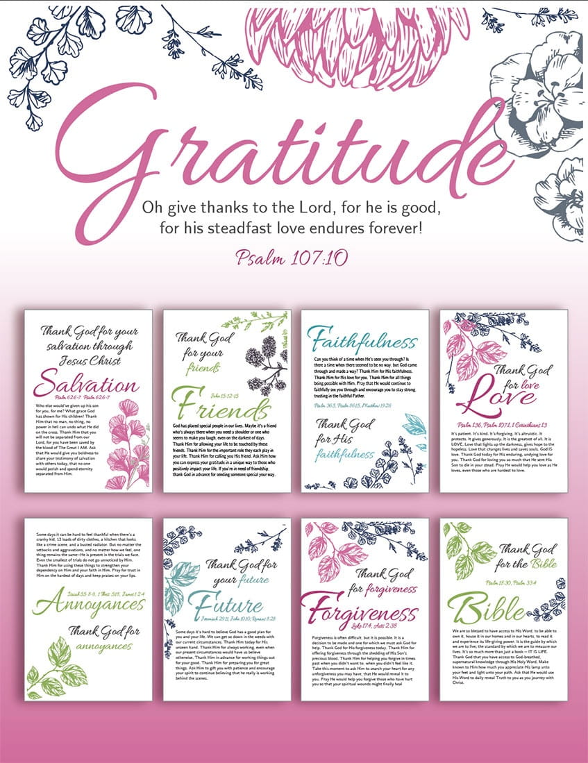 30 Day Prayer Challenge 30 Days Of Gratitude