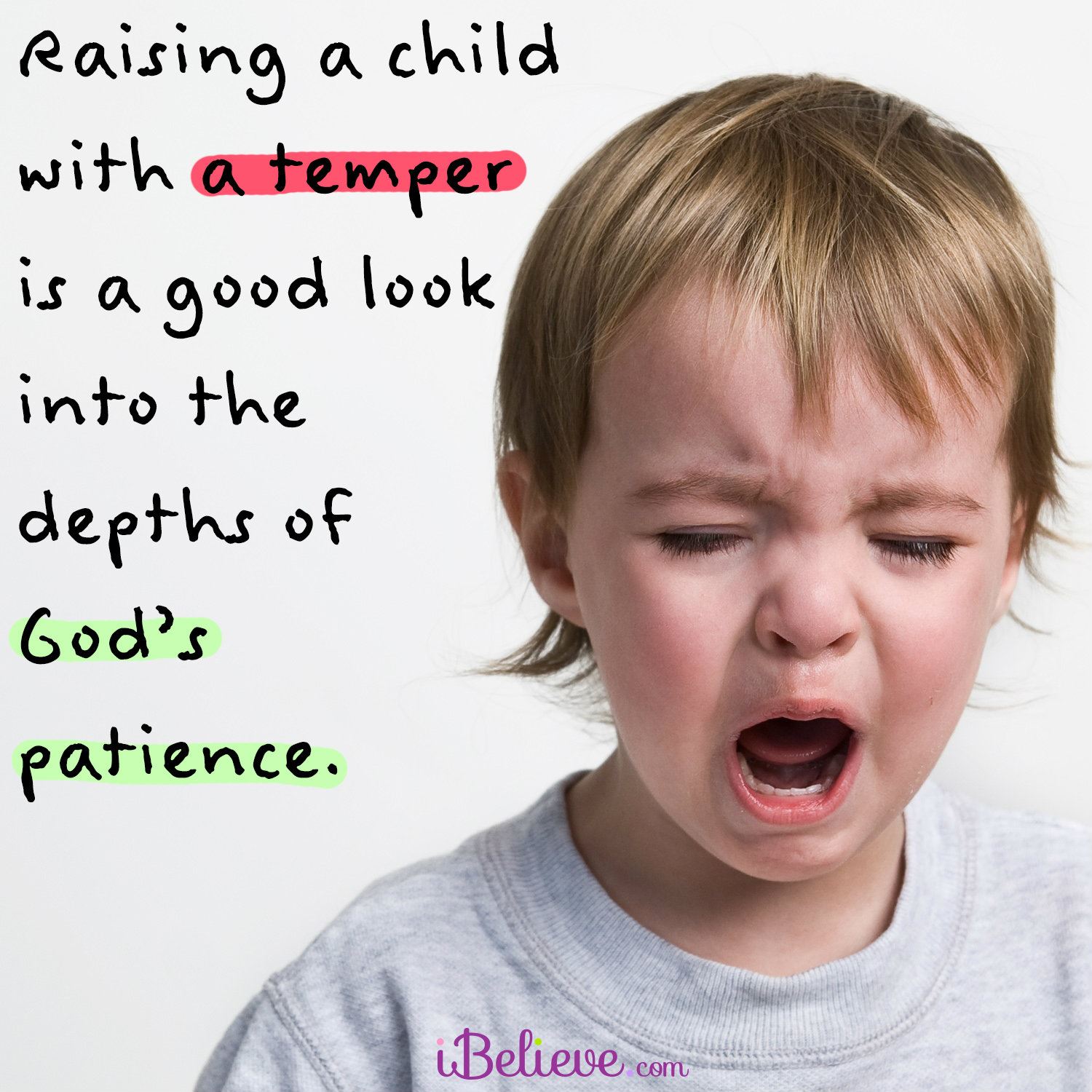 Pouting child nonetheless gives us insight into God's grace
