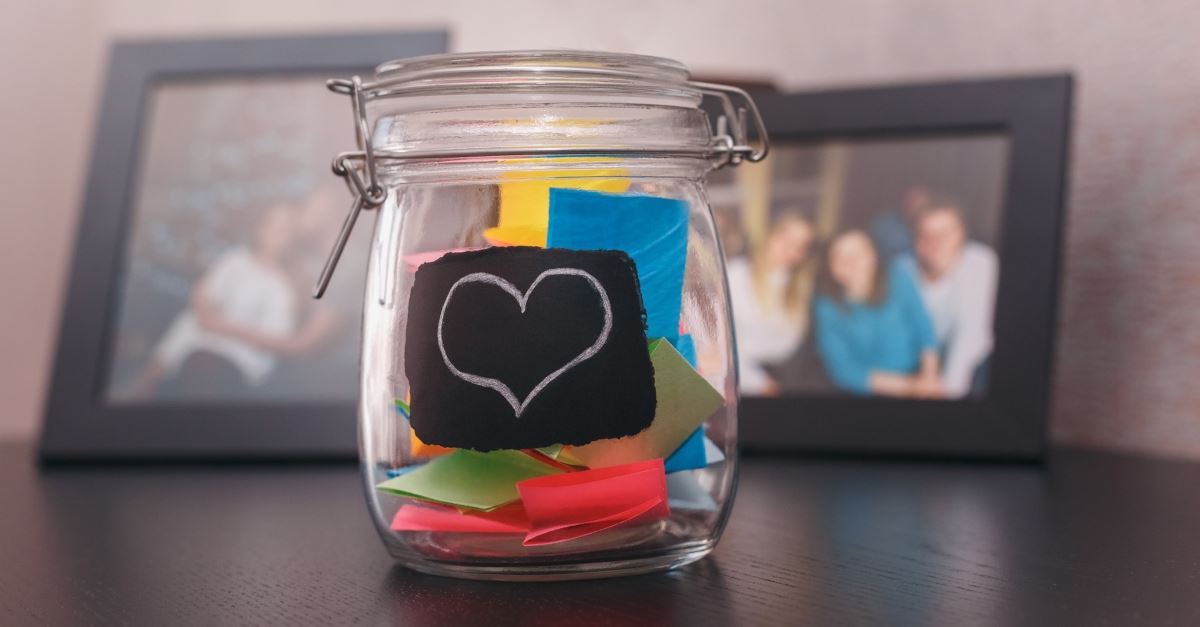 5. Create an encouragement jar for rainy days.