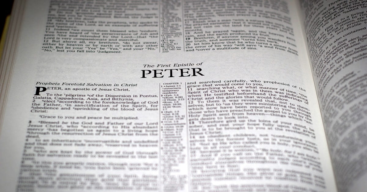 Peter's example demonstrates the power of the spoken word.