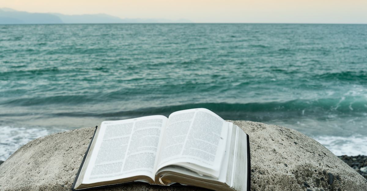 bible, sea