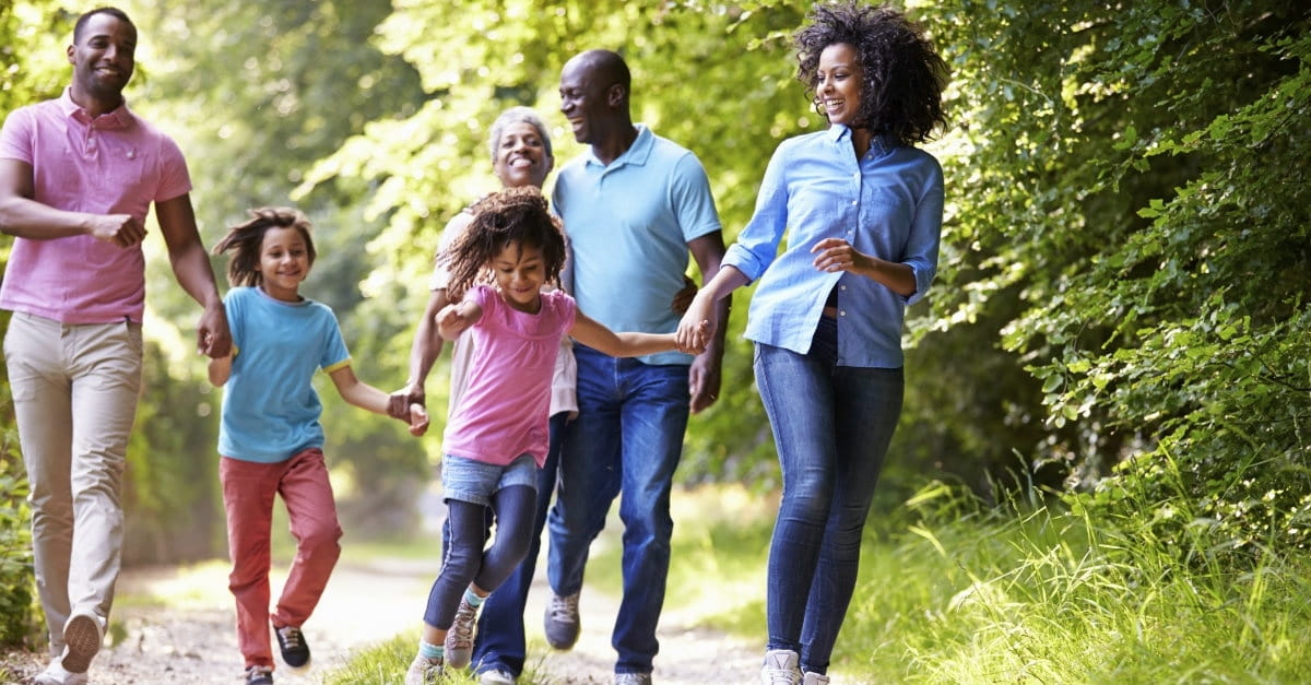 healthy happy family