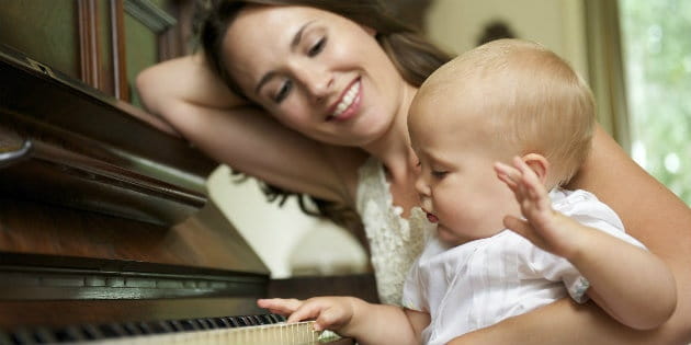 mom and baby