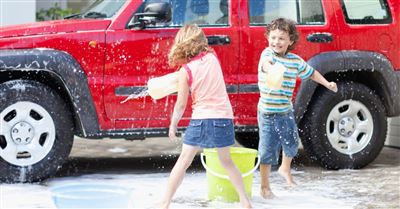 1. Wash the car.