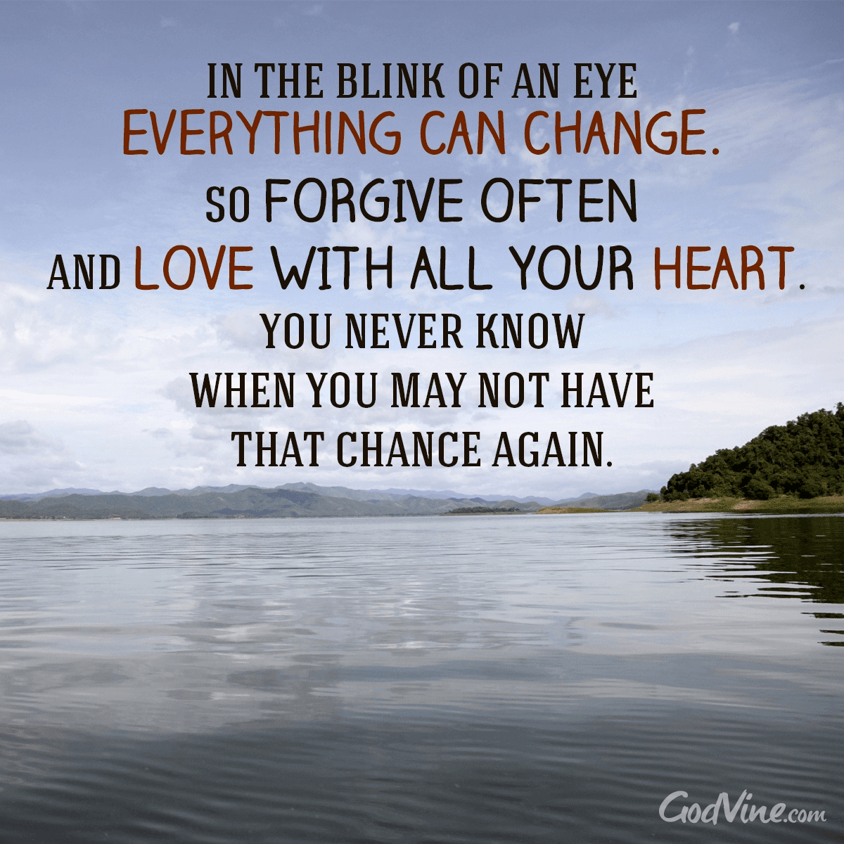 In The Blink Of An Eye Everything Can Change Your Daily Verse