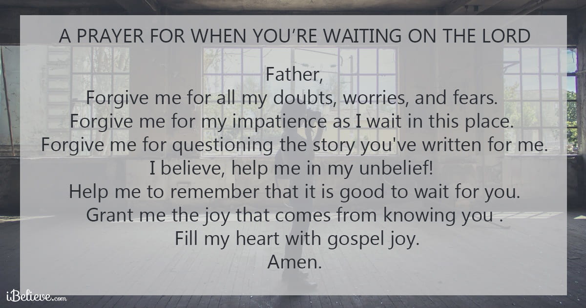 A Prayer for When You Are Waiting on the Lord