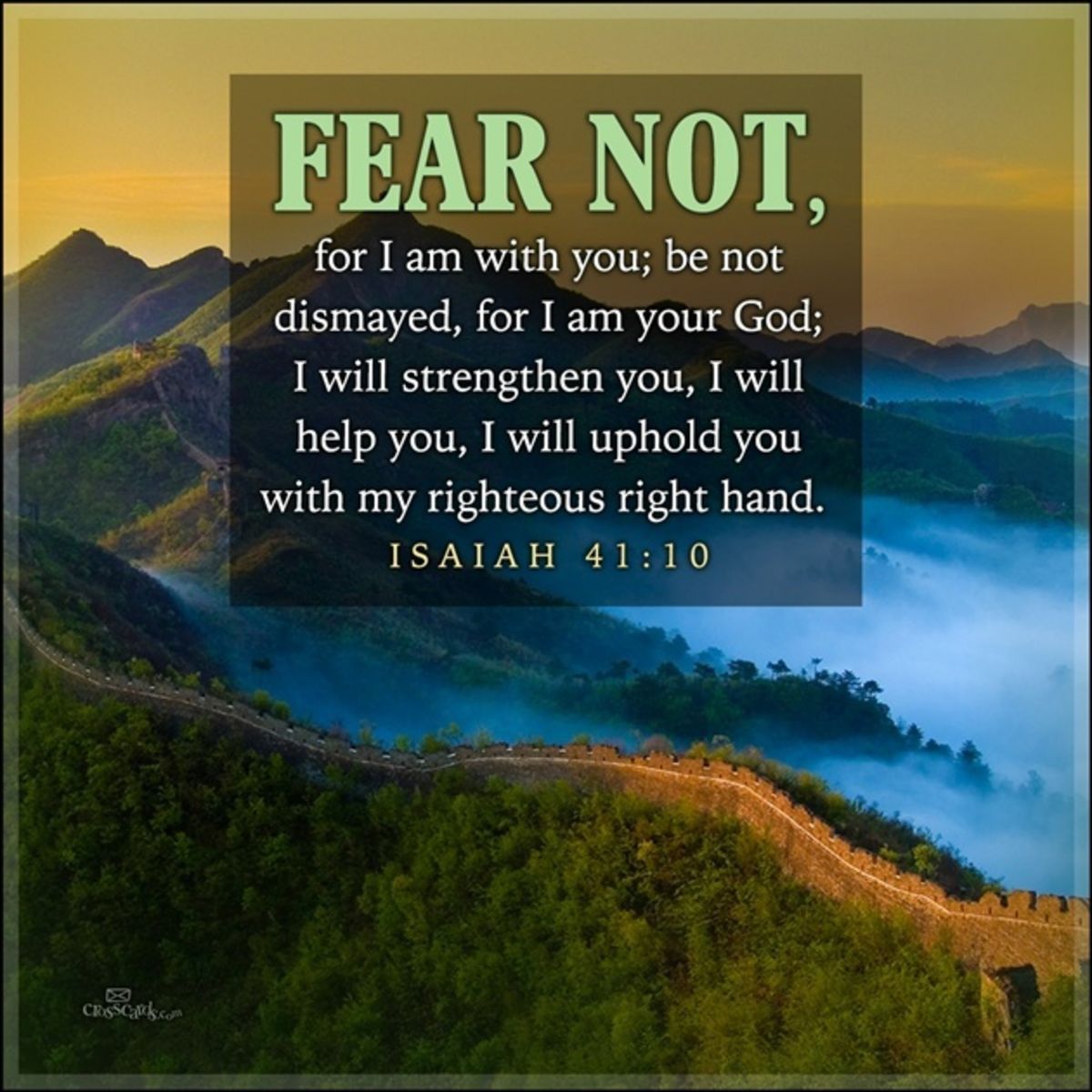 Fear Not! Isaiah 41:10 - Your Daily Verse