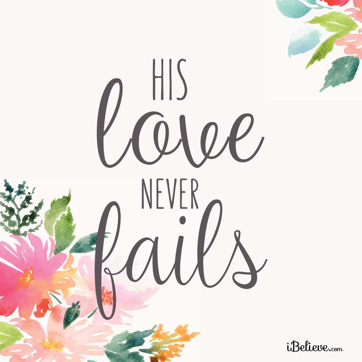 His Love Never Fails Your Daily Verse