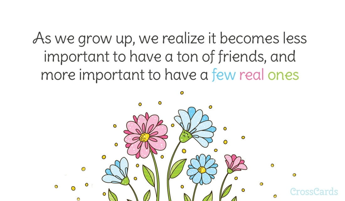 Thanks for Being a Real Friend ecard, online card