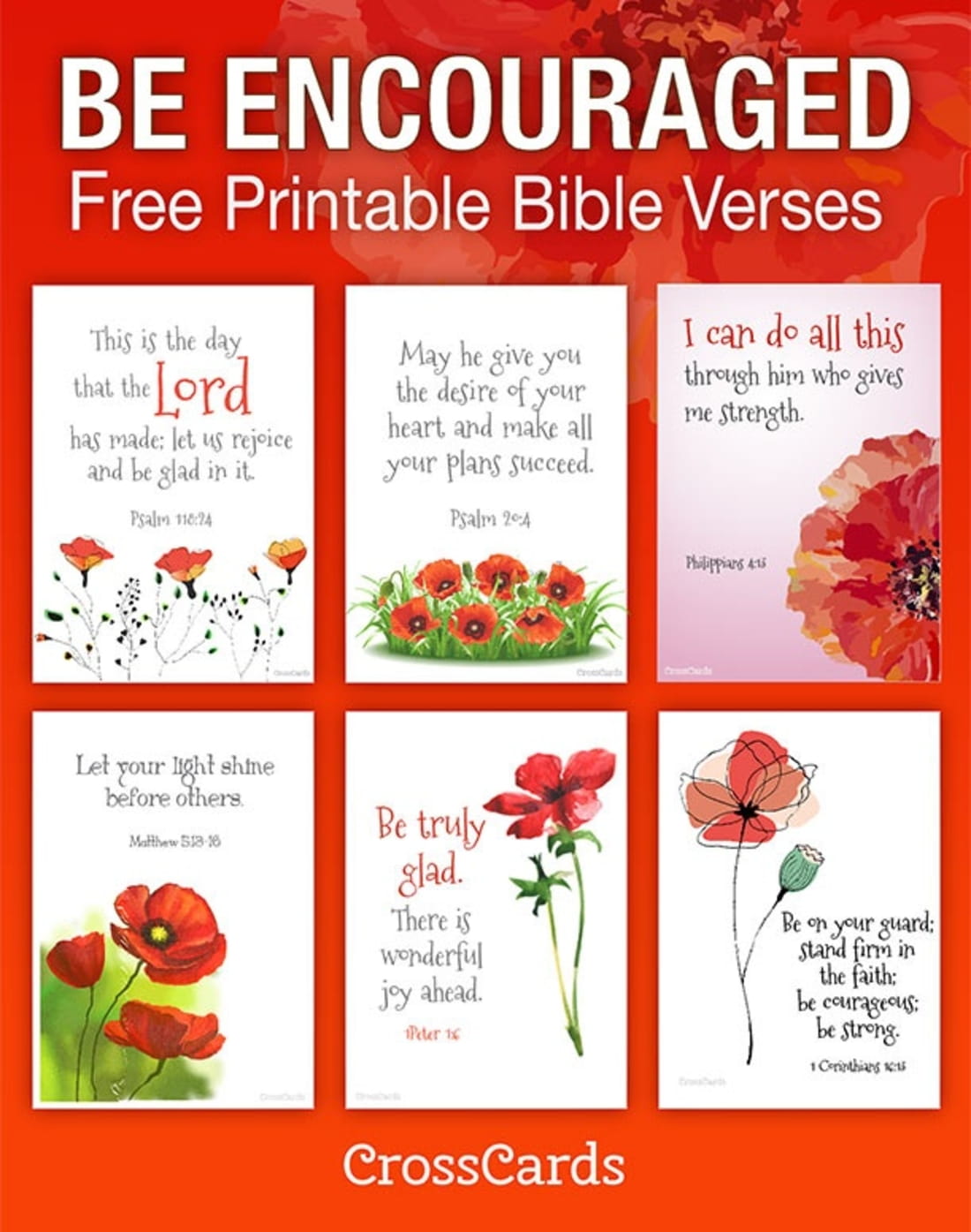 Be Encouraged! Free Printable Bible Verses