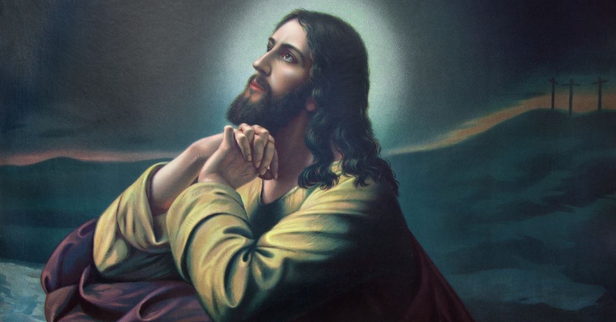 jesus kneeling ipicture