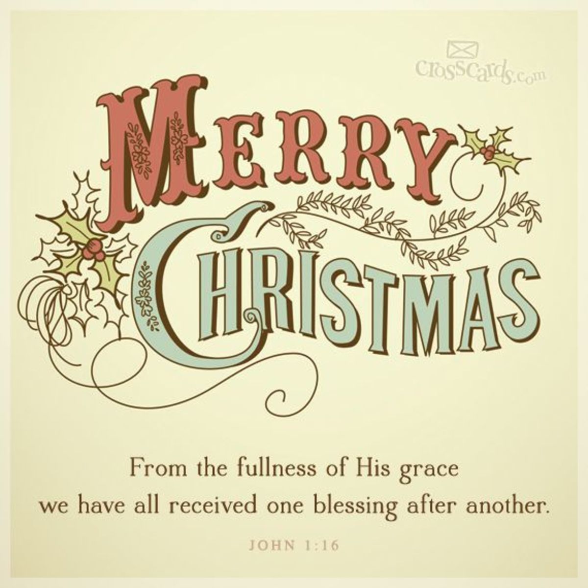 From the Fullness of His Grace - Your Daily Verse | iBelieve.com