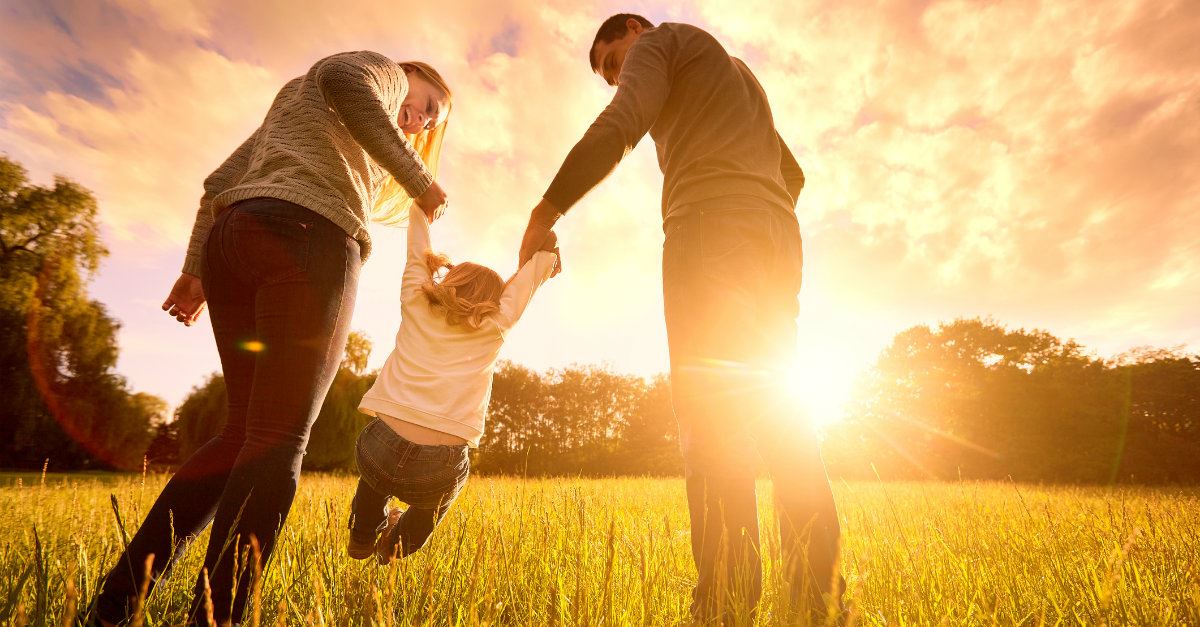 family sunset