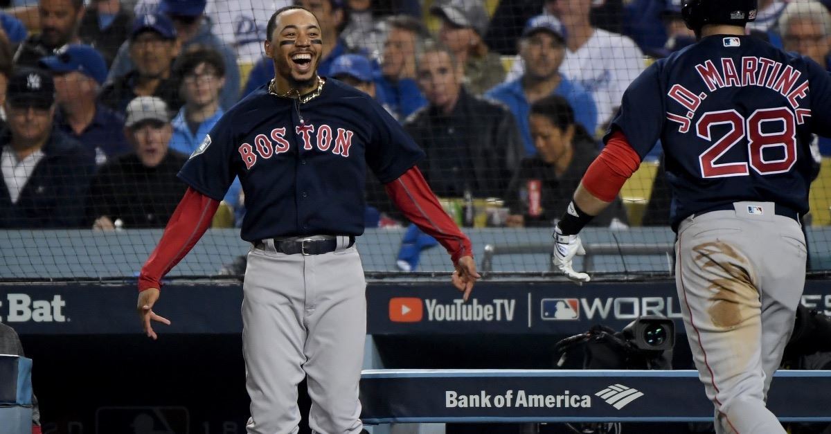 World Series: Red Sox's Mookie Betts fed homeless after Game 2