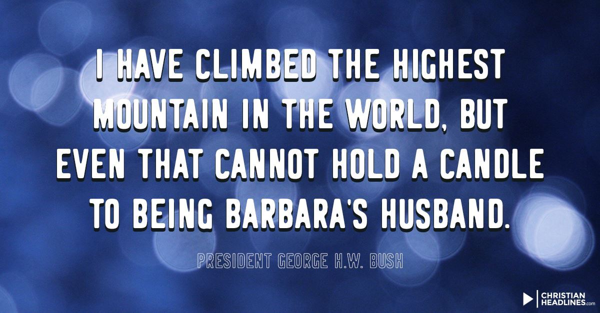 On the Love of His Life Barbara Bush: