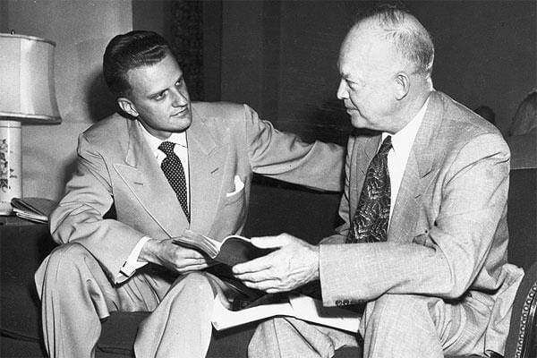 Billy Graham with President Eisenhower