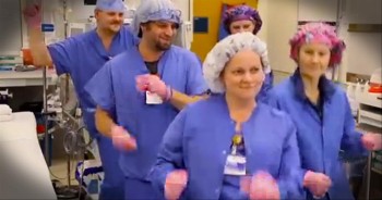 This medical center found the best way to generate awareness for breast cancer. . .and everyone got into the act!