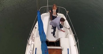 During a quiet sailing trip, Richard unveils a beautiful surprise. 44 seconds in, you'll get butterflies!