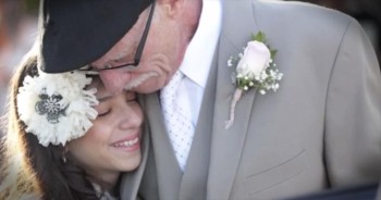 It took an 11-year-old girl and her dad to remind me what true love is. Simply amazing.
