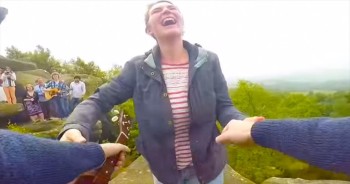 Anna thought she was going on a nice picnic with her boyfriend. She had no idea all of her family and friends were waiting to take part in heartwarming surprise.