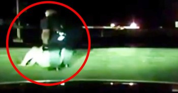 Officer Morales is being called a hero after pulling a woman off of train tracks, seconds before the train barreled by.  God truly had a hand in this. 