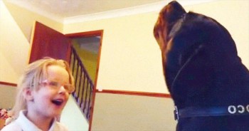 This Dog Is Clearly All Heart. Watch The Sweet Thing He Does With His Little Human.