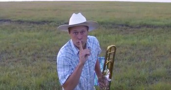 I Was Wondering Why This Farmer Was Playing To An Empty Field – Then THIS Awesomeness Happened!