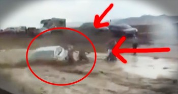 Just north of Las Vega, swift moving waters began sweeping cars away. When one elderly couple became trapped in the rage, these airmen jumped to action. God was truly looking out for this couple.