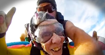 Marie may be older, but that hasn’t stopped her from following her heart. After watching George Bush Sr. skydive for his 90th birthday, Grammie was inspired to take her own plunge. And the whole family was joining in!