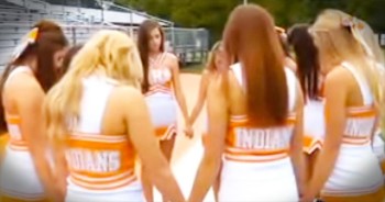 School administrators attempted to ban school prayer, but these cheerleaders decided to stand firm in their beliefs and led a community against this outcry. What a blessing to see the younger generation stand up for our God!