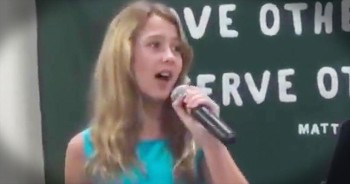 Molly Rae sings Kristyn Getty cover at church.
