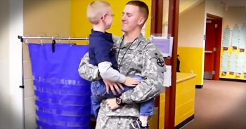 This little boy got the surprise he’d been waiting for with this emotional military reunion. I’m so glad this special moment was captured on camera. This is a memory that will last a lifetime.