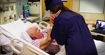 You Will Be In Tears When This Granddaughter Surprises Her Sick Granny At The Hospital