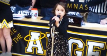 There’s no doubt that little Liamani Segura left the audience speechless after this incredible rendition of The National Anthem. What an amazing talent for such a young person. God bless this little child!