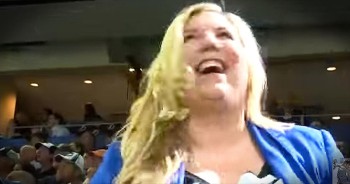 When Katie attended a local hockey game, she was ecstatic to be chosen for a half-time contest. But she had no clue that a bigger surprise was in store. Her fiancé, a military airman, was waiting behind the wings for a long-awaited reunion. What a great surprise!