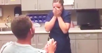 Man Stages Elaborate ER Proposal