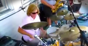 When the band pulled this mom on stage no one realized she would be able to rock like THIS! Whoa, is she amazing or what!?! And I love this song!