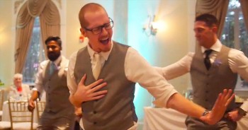 After weeks of preparation, this groom was ready to give his bride 1 incredible surprise. This obviously took a lot of practice, but the look on her face at the end must’ve been worth every second!