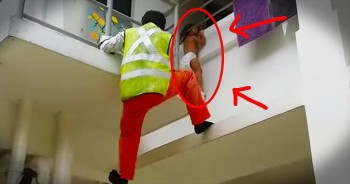 This construction worker leapt to action when he saw this baby in a dangerous situation. God truly put this man in the right place at the right time. WOW!
