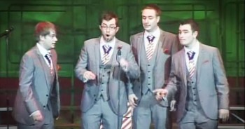 The Great British Barbershop Boys are talented beyond words. Their incredible performance of 'The Evolution of Song' took my breath away. Can you name all of these iconic songs?