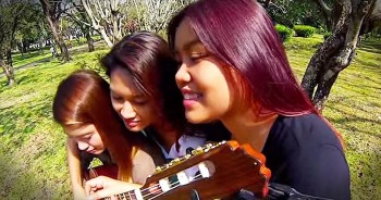 Marga, Angelica and Jennifer sure are talented. Just look at the way they work together to play this amazing tune. This is so awesome!