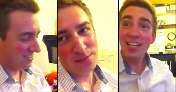 Alyssa and her husband always play the most adorable pep talk game where he has to repeat everything she says. But this pep talk had a little surprise at the end. This reaction is definitely one for the books. So sweet!