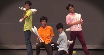 These 4 gentlemen have talent like no other. Their amazing juggling skills just had by jaw right on the floor. What skill and precision this must take. WOW!