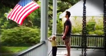 Chris Pratt may be a big time actor but this dad knows he wants to raise a proud American. And seeing him teach his precious little boy the Pledge of Allegiance put the biggest smile on my face! How stinking sweet is this!?!