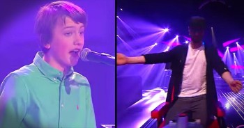 Young Tilman had all the judges on their feet with his upbeat version of Jerry Lee Lewis’ ‘Great Balls Of Fire.’ Now this is one audition that you can’t help but clap along too. WOW!