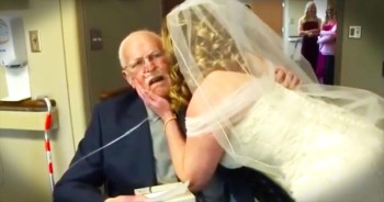 Dying Father Tearfully Walks Daughter Down The Aisle