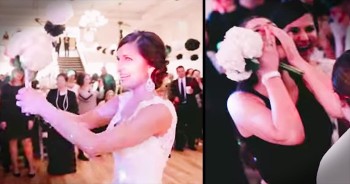 Instead of simply tossing the bouquet, this bride had something extra special in mind. And when she handed the flowers to her best friend, the waterworks started flowing. What an amazing surprise proposal!